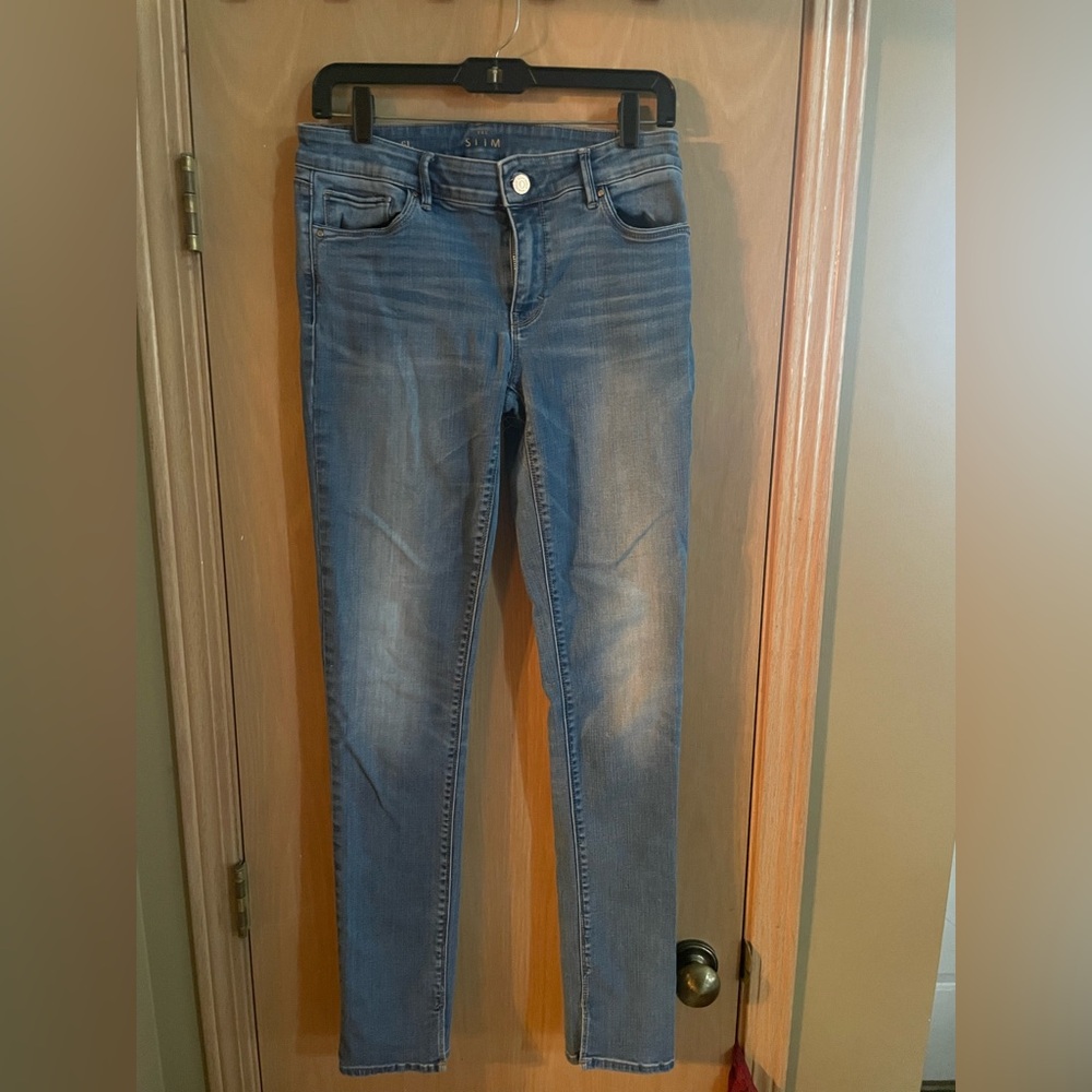 White House Black Market Blue Skinny Jeans